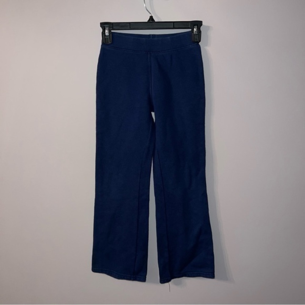 Joe boxer kids M (7/8) wide leg flare sweat pants navy blue school uniform pants